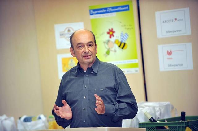 Marc Haug, Leiter des Münchener Umwelt-Zentrums e. V. im ÖBZ, bei der Prämierungsfeier