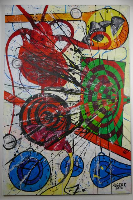 Uwe Albert: "Convergence", 2017, 120x80 cm, Acryl auf Leinwand