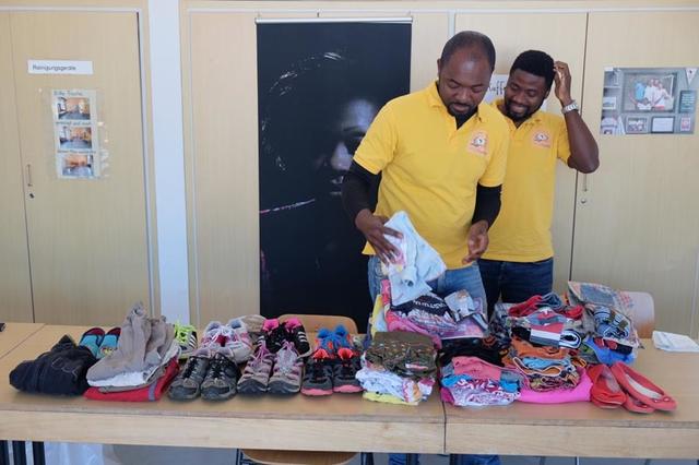 Sortieren der Spenden nach Größe