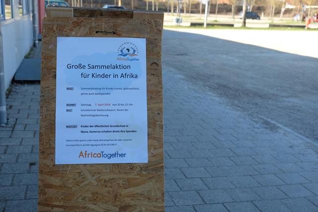 Vorbereitung der Spendenaktion