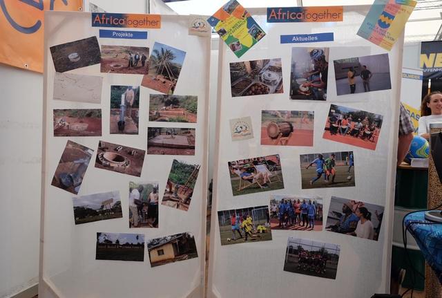 Messetafeln mit unseren Vereinsprojekten und Aktionen