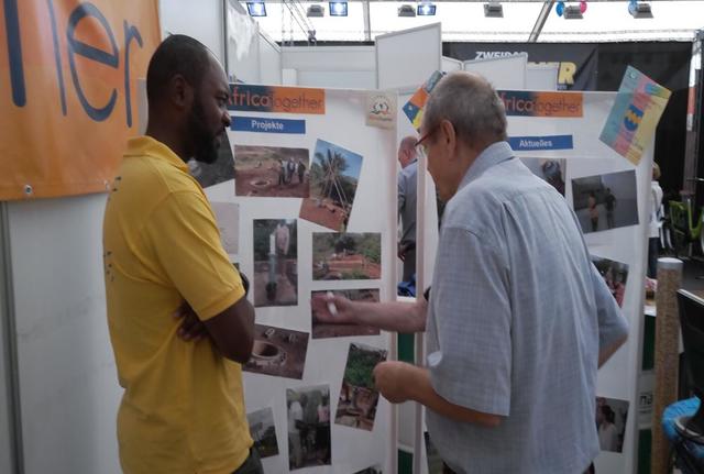 1. Vorstand Achille Nguegnia im Gespräch