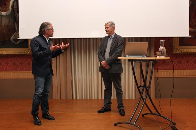 Prof. Josef H. Reichholf (rechts) und Steffen Kopetzky