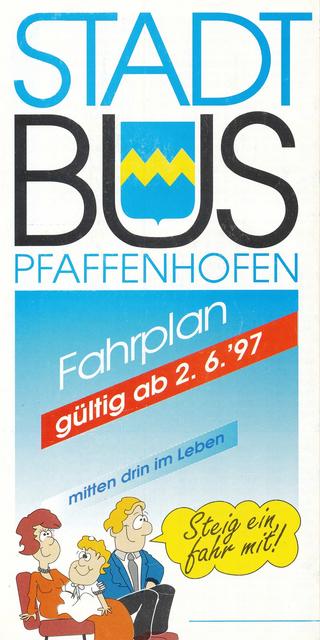 Titelseite der Stadtbusbroschüre aus dem Jahr 1997 | Foto: Andreas Sauer