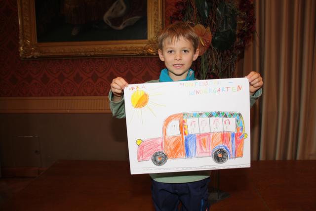 Maximilian Amasreiter mit seinem Bild