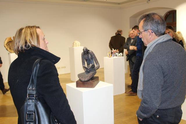 Krippe "Empfangen" aus gebranntem Ton von Kassi Djakou