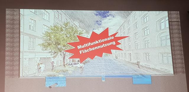 Städte wie Kopenhagen planen ihre Straßen bereits mit vielseitigen Überflutungsschutzeinrichtungen.