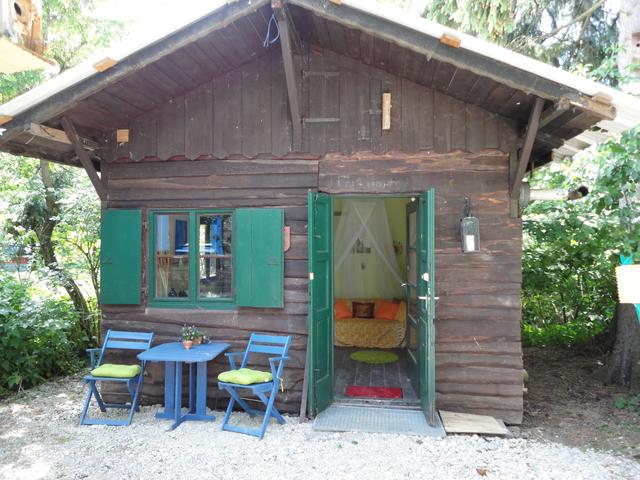 unsere Wohn- und Schlafhütte