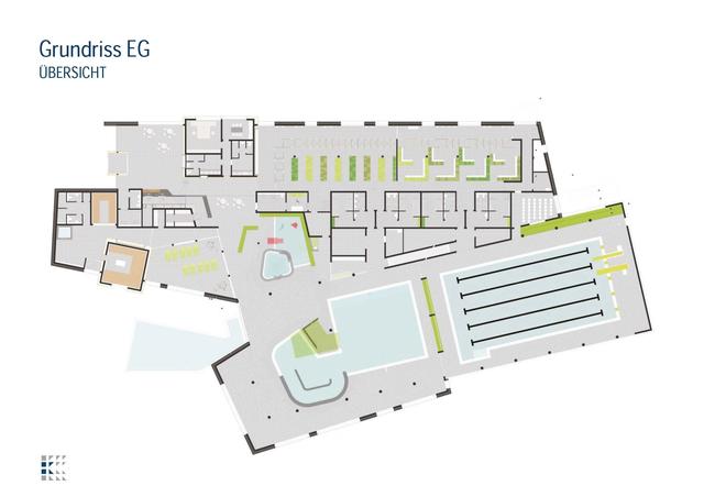 Hallenbad - Grundriss Übersicht