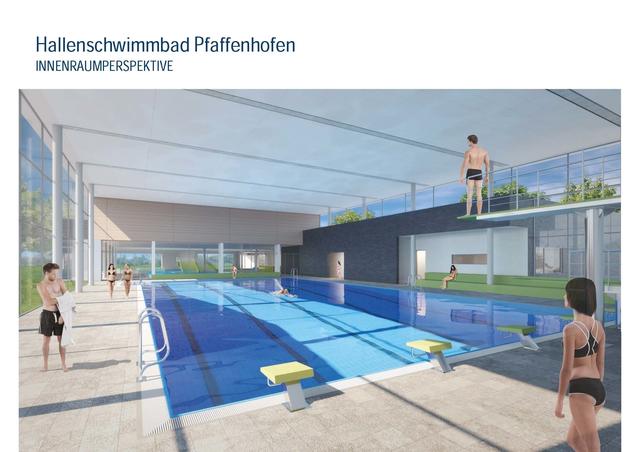 Hallenbad - große Schwimmhalle