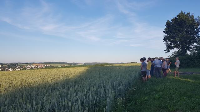 Felderbegehung auf dem Biolandhof Kreppold