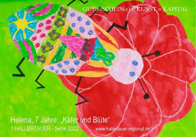 Neue HALLERTAUER Gutscheinserie 2022 wird von Kindern zweier Kunstschulen gestaltet.