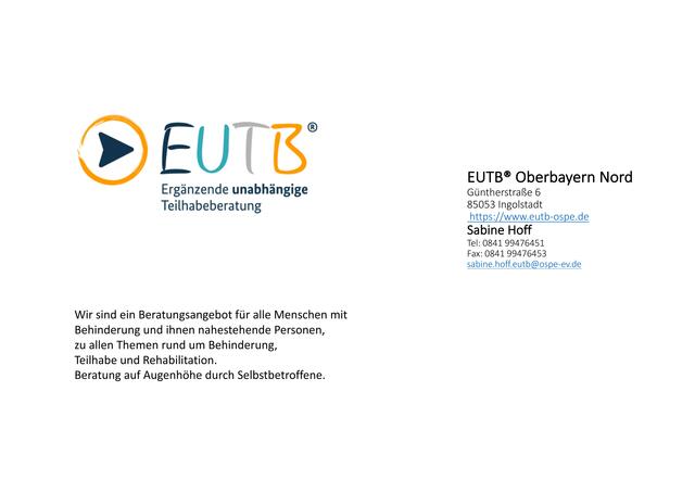 Teilhabe für ALLE:
Beratungsmöglichkeiten in Stadt und Landkreis Pfaffenhofen an der Ilm