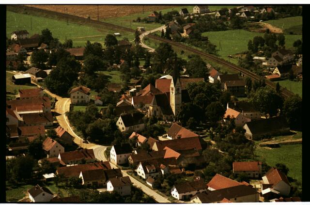 Der Ortsteil Förnbach aus der Vogelperspektive.