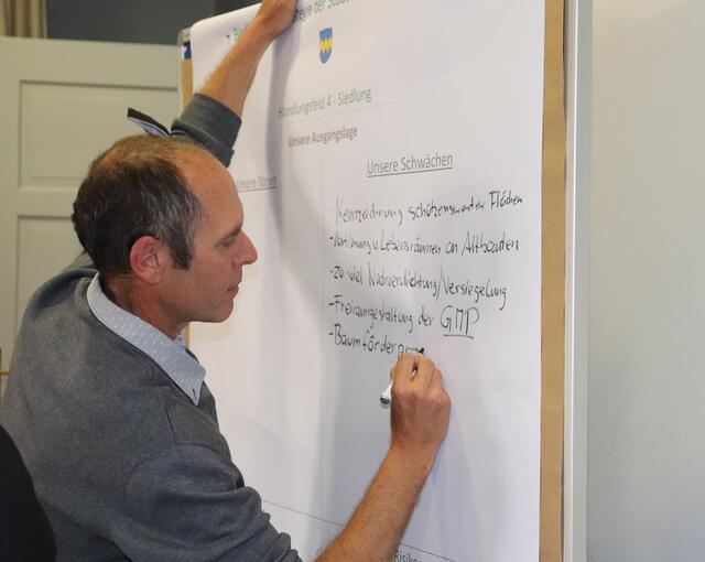 Es werden fleißig Ideen gesammelt.