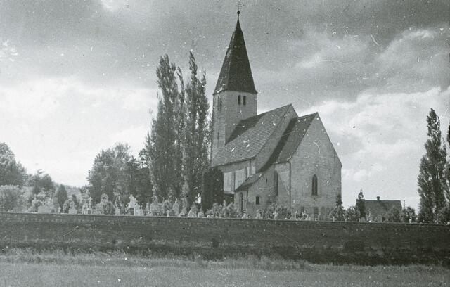 Blick auf die Kirche von Altenstadt (1934) 