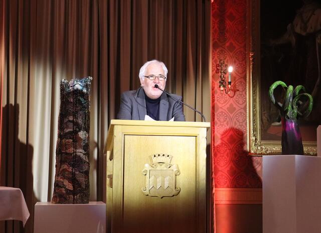 Kulturreferent Reinhard Haiplik würdigte Wurms Arbeiten in seiner Rede. 