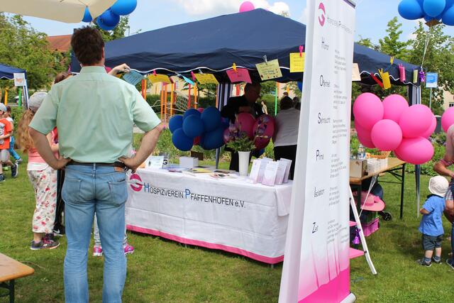 Auch der Hospizverein stellt seine Arbeit am Neubürgerfest vor.