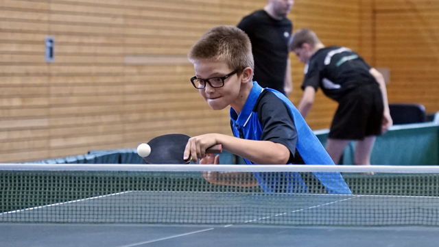 ... und hochkonzentriert beim Schupf