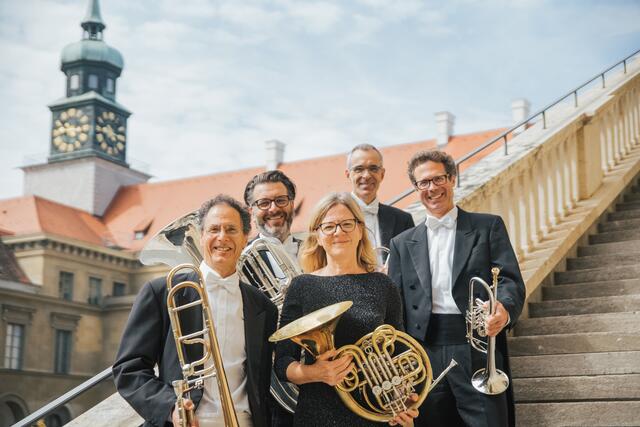 Das Blechbläserquintett „BR Brass Quintett“ eröffnet die diesjährige Rathauskonzert-Saison am 26. November.  | Foto:  BR Quintett