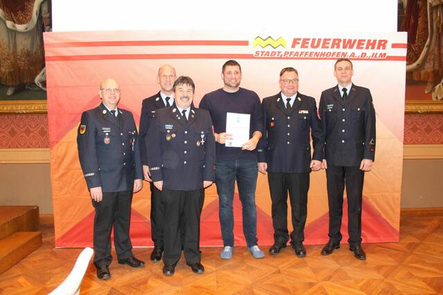 Beförderter: Andreas Jüsche (Oberfeuerwehrmann)