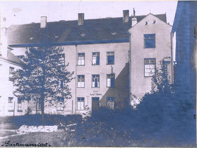 Jospehspital Gartenansicht um 1920 | Foto: Stadtarchiv 
