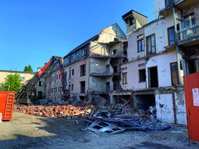 Im Juni 2023 wurde das alte Gebäude in der Spitalstraße abgerissen. | Foto: Stadtverwaltung Pfaffenhofen