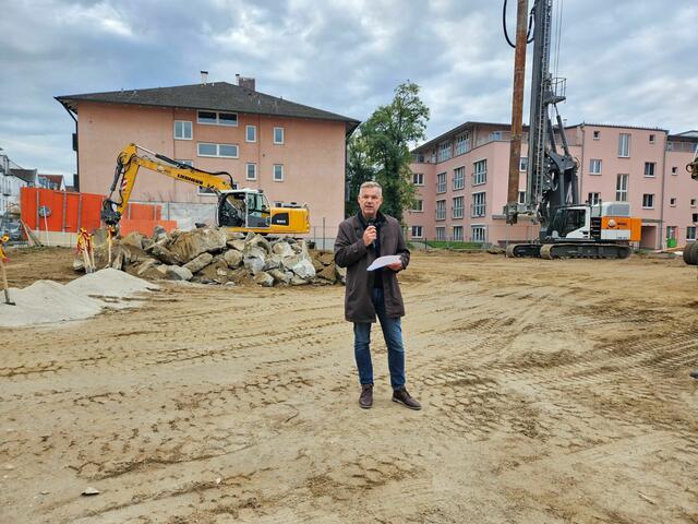 Architekt Michael Zellner bei seiner Ansprache. | Foto: Stadtverwaltung Pfaffenhofen