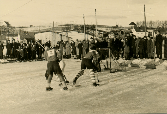 Spielszene aus der Begegnung gegen Moosburg im Januar 1951  | Foto: Stadtarchiv Pfaffenhofen
