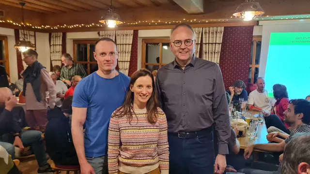 neu gewählte Vorstandschaft (von links):
Markus Friedrich, 2. Vorsitzender
Karola Mayer, 1. Vorsitzende
Roland Bergmeier, 3. Vorsitzender | Foto: Sabine Sopp