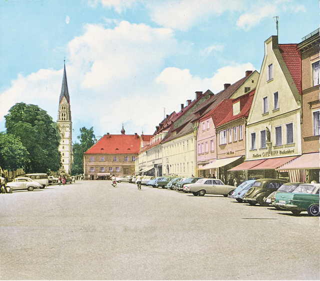 Hauptplatz ca. 1965 | Foto: Stadtarchiv Pfaffenhofen