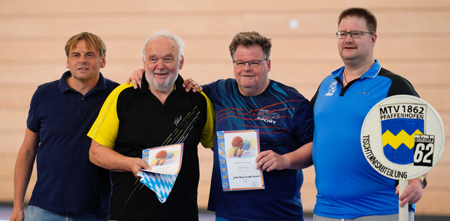 Rainer Hoffmann, Willi Schwarzer, Jochen Maurer (Doppel-Sieger) sowie Thomas Freitag