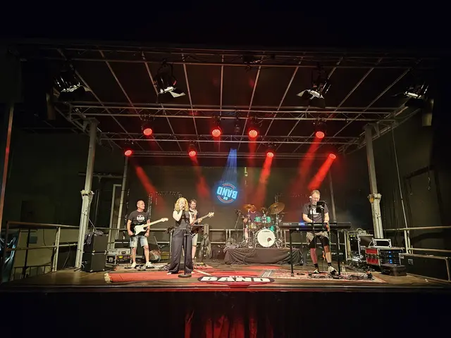 Die Cover-Band „Die Band“ brachte ihr Publikum in der Löwenstraße zum Mitsingen und Tanzen.  | Foto: Lena Schwärzli