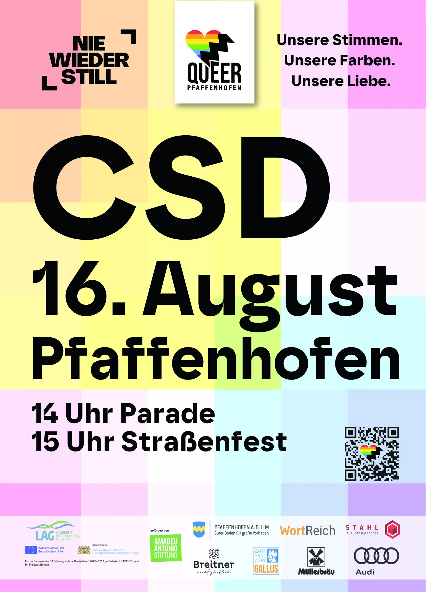 Nie wieder still. Unsere Stimmen. Unsere Farben. Unsere Liebe. – PAFundDU