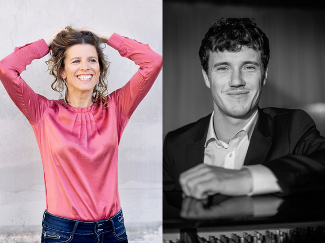 Zum Auftakt der Saison 2025/26 entführt das Liedduo Julia Rempe und Philip Rivinius das Publikum in eine schillernde, träumerische Welt voller Zauberwesen und literarischer Gestalten. | Foto: links: Astrid Ackermann I rechts: Johannes Nickel