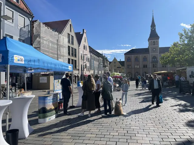 PAFundDU-Stand auf dem Wochenmarkt | Foto: Kathinka Brehm, Stadtverwaltung Pfaffenhofen a. d. Ilm