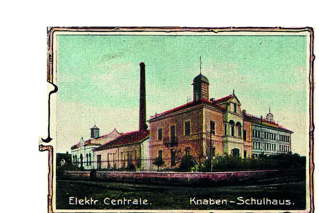 Das Herzstück der Stromversorgung der Stadt war die „elektrische Zentrale“ an der heutigen Schulstraße (1908).  | Foto: Stadtarchiv Pfaffenhofen