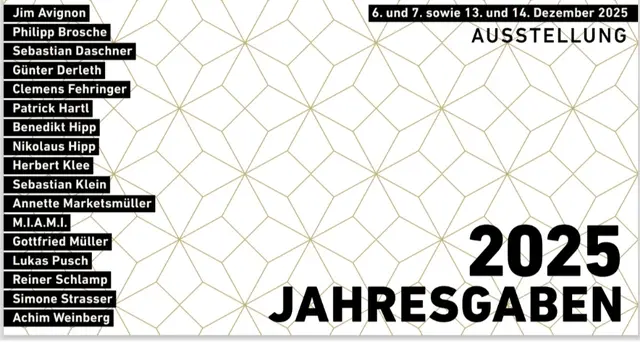 Einladung Ausstellung "Jahresgaben" 2025 | Foto: (c) Pit Riegler