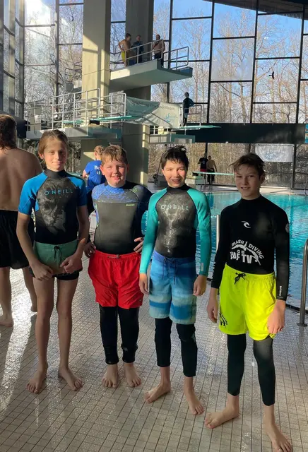 Matteo, Niklas, Felix, Samuel (v. l. n. r.) | Foto: Splashdiving PAF TV e. V. 