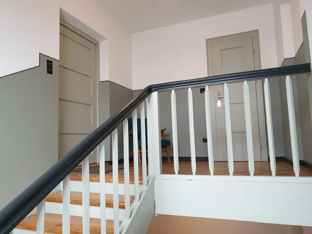 Das originalgetreu restaurierte Treppenhaus im ehemaligen Verstärkeramt