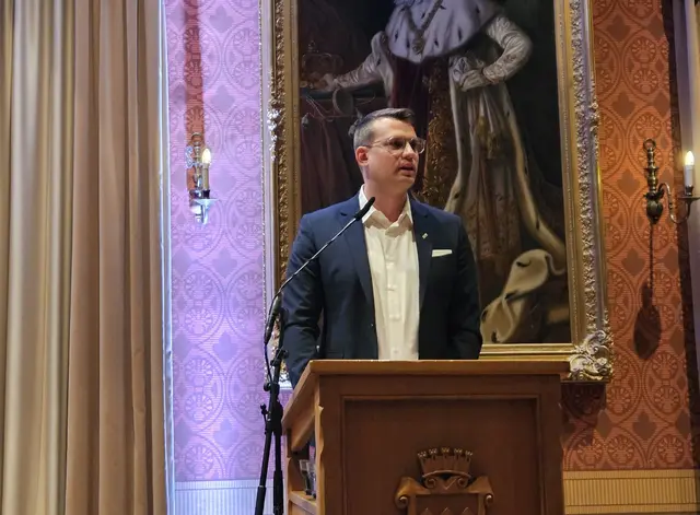 Festredner Dominic von Känel ermutigte die Sportlerinnen und Sportler, für ihre Träume loszugehen.