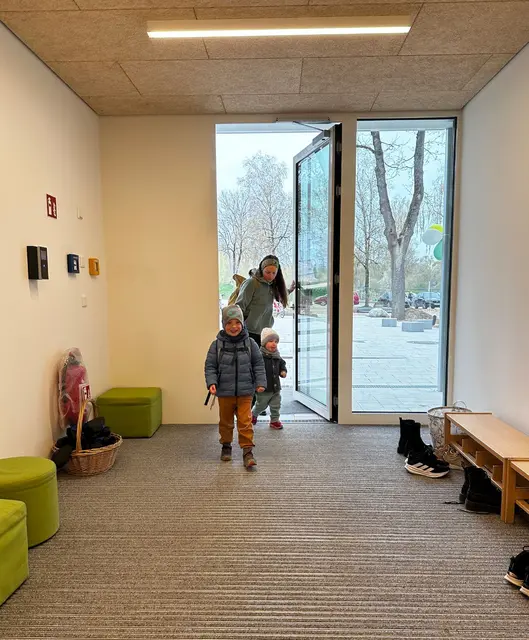 Am Dienstag verbrachten die Kinder ihren ersten Tag in den Räumen der neuen Kita. | Foto: Stadtverwaltung Pfaffenhofen a. d. Ilm