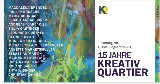 Einladung zur Ausstellungseröffnung mit Bildausschnitt aus dem Livepainting 2025  | Foto: Pit Riegler