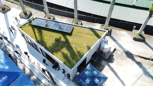 Das nachhaltige Gebäude im Stadtzentrum von Turrialba zeigt viele ökologische Elemente | Foto: © Municipalidad de Turrialba