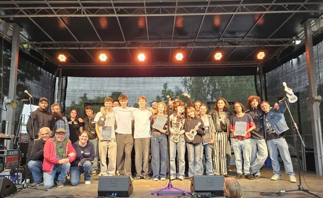 Beim Saitensprung 2025 setzte sich die Band Catcall gegen neun andere teilnehmende Bands durch. | Foto: Stadtjugendpflege