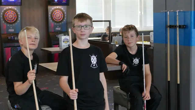 Der BSV-Nachwuchs: Lukas Lange, Artem Kuslii, Leonard Guttroff