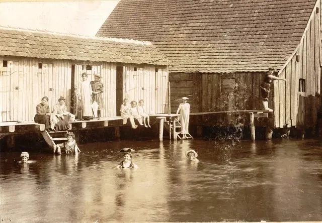 Die erste „Sprunganlage“ der Stadt (Aufnahme um 1910)  | Foto: Stadtarchiv Pfaffenhofen