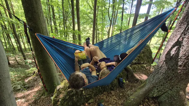 Gemütlich in der Hängematte | Foto: DAV Sektion Pfaffenhofen-Asch