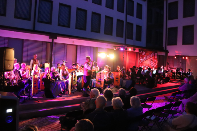 Blasmusik im Innenhof des Landratsamtes ist ein fester Bestandteil des Kultursommers. | Foto: Stadtkapelle Pfaffenhofen