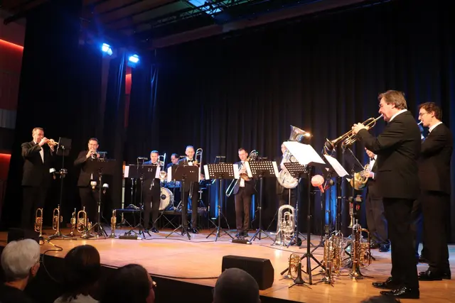 Ein besonderes Highlight der Rathauskonzert-Saison 2025/2026 war das Konzert von German Brass. | Foto:  © Stadtverwaltung Pfaffenhofen a. d. Ilm